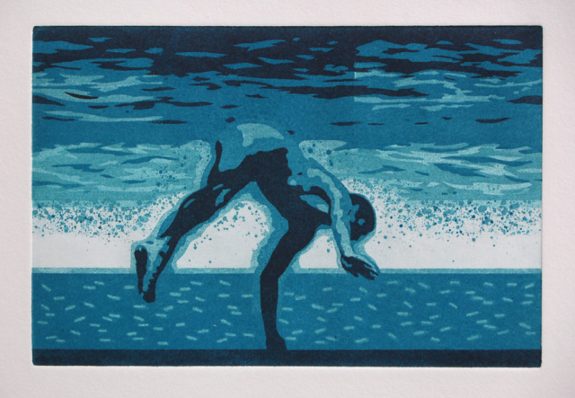 Raken aan water uit de serie Buiten - 1984    12,5x19